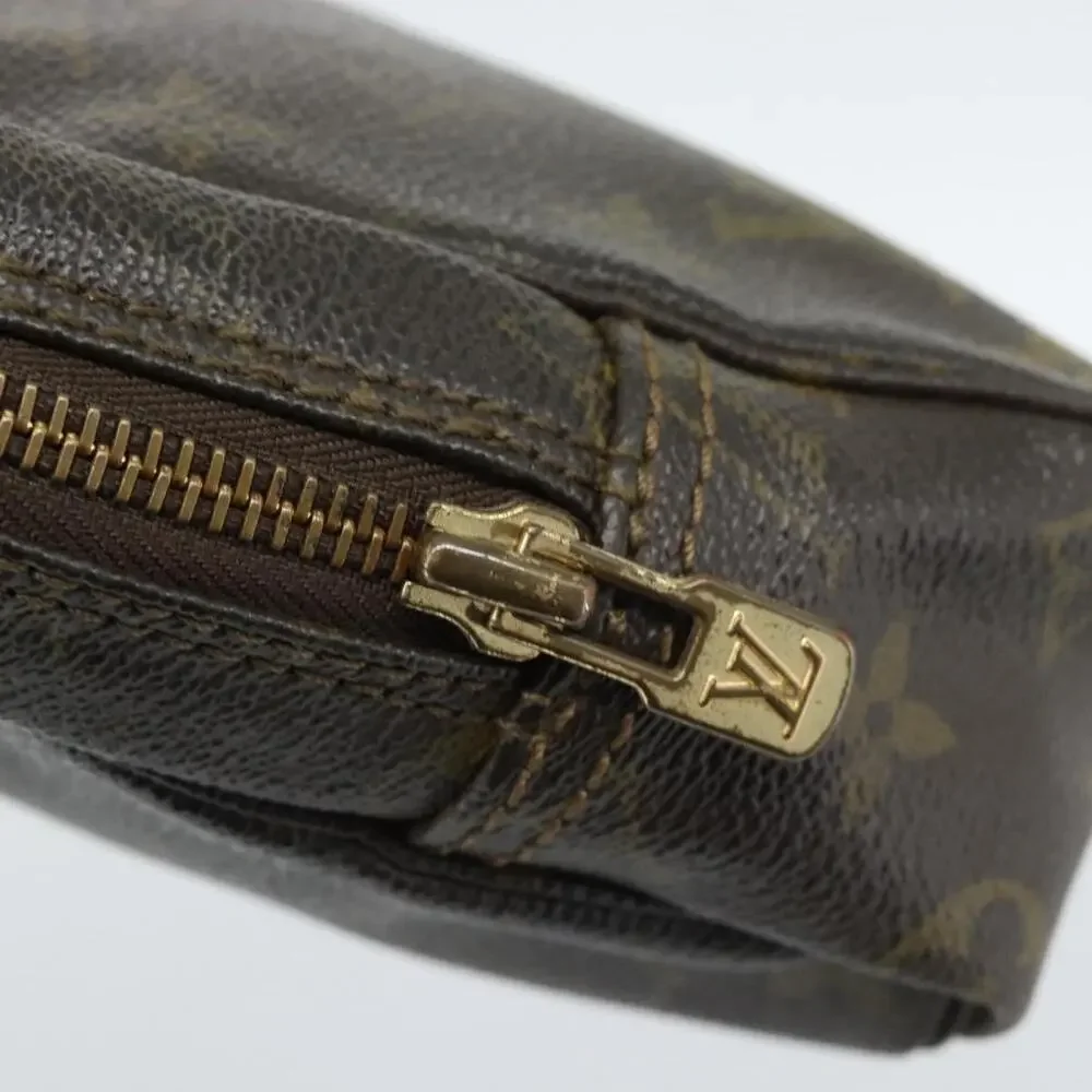 Louis Vuitton Monogram Trousse Toilette 23 Clutch Bag Brown